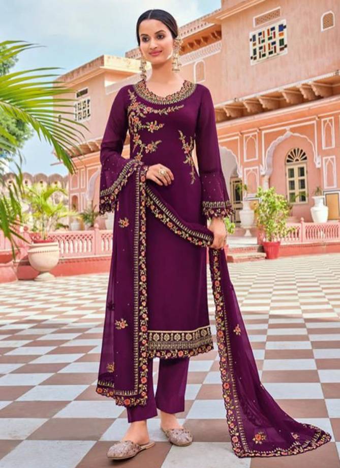 Glossy Sirat Latest Designer Festive Wear Georgette Heavy Salwar Suits Collection